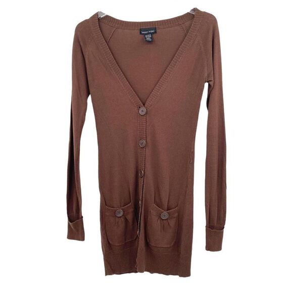 Sweater Project Brown Long Cardigan | Size S - Picture 2 of 8